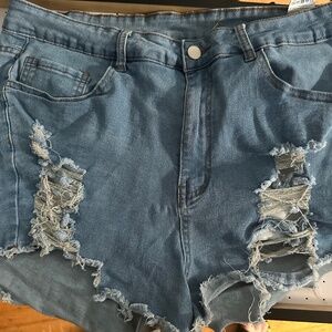 1X curve denim shorts size 16/32  waist